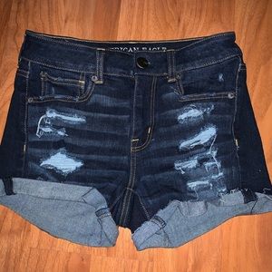 High Rise American Eagle Jean Shorts